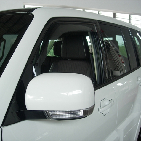 Wind deflectors for front doors standard fixing