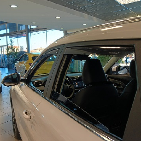 Windabweiser für vordere und hintere Fenster