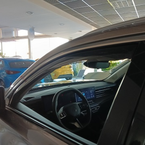 Wind deflectors for front doors standard fixing