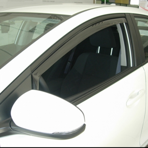 Wind deflectors for front doors standard fixing